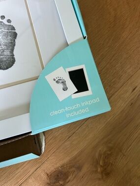 Baby Footprint Keepsake Kit - Aqua Box